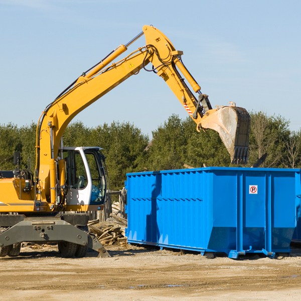 what size residential dumpster rentals are available in Palermo ME